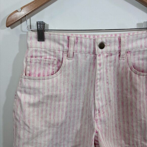 Fahrety Topsail Denim Short Pink Railroad Stripe size 26 - Picture 5 of 14